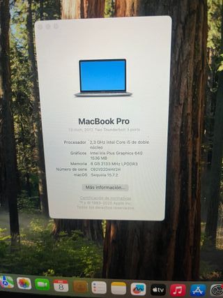 OCASION!! MacBook Pro 2017 i5 8GB RAM 240GB SSD
