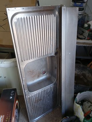 Fregadero Industrial Inoxidable 50/1.35 con chapa