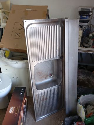 Fregadero Industrial Inoxidable 50/1.35 con chapa