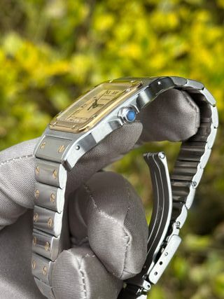 Cartier Santos Galbee Acero y Oro 1566