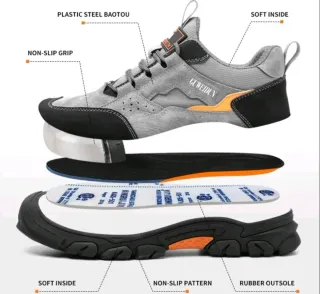Zapatos de seguridad hombre GUWEIDUN punta de acer