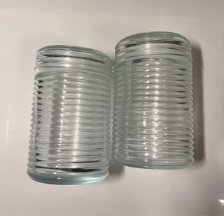 2 Barattoli in Vetro con Coperchio