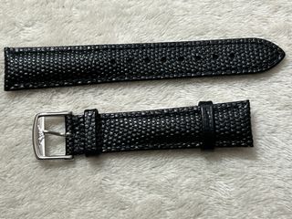 CORREA DE RELOJ NEGRA DE PIEL