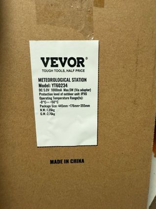 Estación meteorológica VEVOR WiFi YT60234