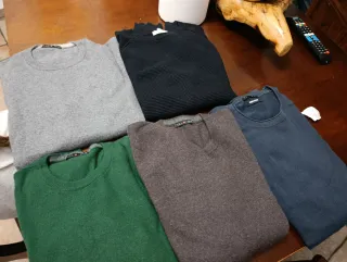 Maglioni Uomo Grigio e Verde