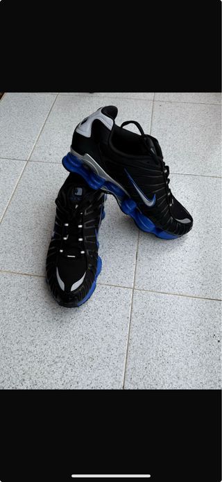 Nike Shox TL Negro y Azul