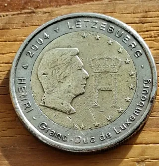 Moneda 2€ Luxemburgo 2004