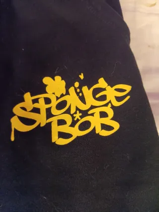 Tuta Spongebob nera con stampa