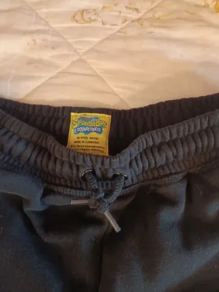 Tuta Spongebob nera con stampa