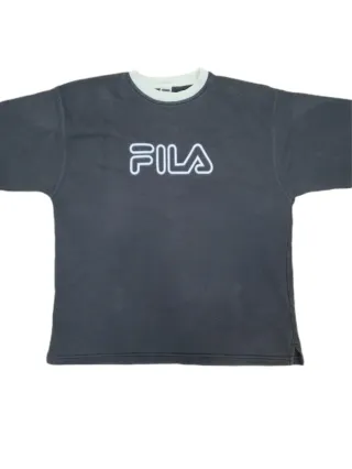 Sudadera Fila Logo Grande Azul Talla XL
