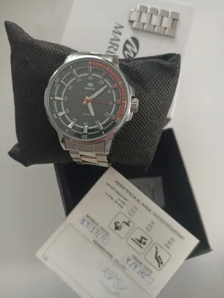 Reloj Marea Hombre Negro/Plata