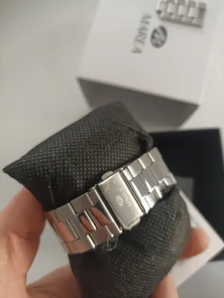 Reloj Marea Hombre Negro/Plata