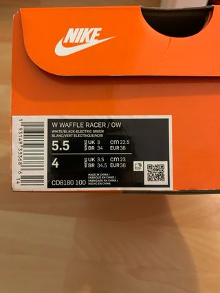 Zapatillas Off-White x Nike Waffle Racer Talla 36