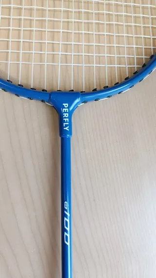 Raqueta de bádminton azul