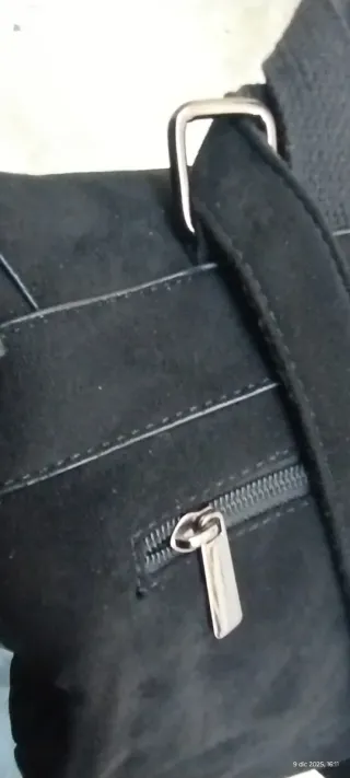 Zaino similpelle scamosciata nero