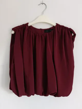Blusa globo Zara Talla M