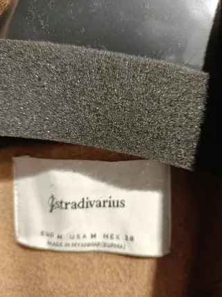 Abrigo paño beige doble botonadura