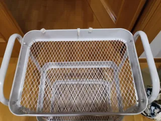 Carrito 3 estantes blanco. 40*27*70 cm