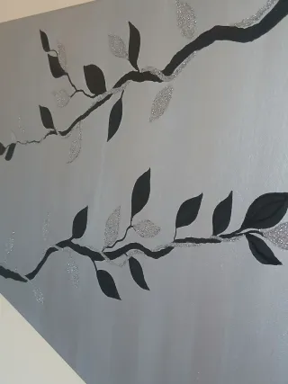 Dipinto astratto moderno Silenziosi intrecci