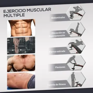 Banco Abdominales Plegable Ajustable
