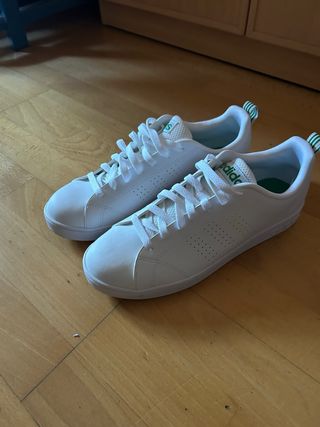 Zapatillas Adidas Hombre Blancas y Verdes