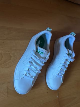 Zapatillas Adidas Hombre Blancas y Verdes