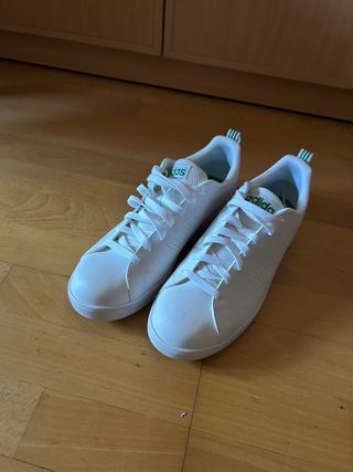 Zapatillas Adidas Hombre Blancas y Verdes
