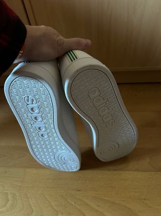 Zapatillas Adidas Hombre Blancas y Verdes