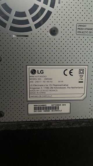 Altavoz LG Negro 500W RMS