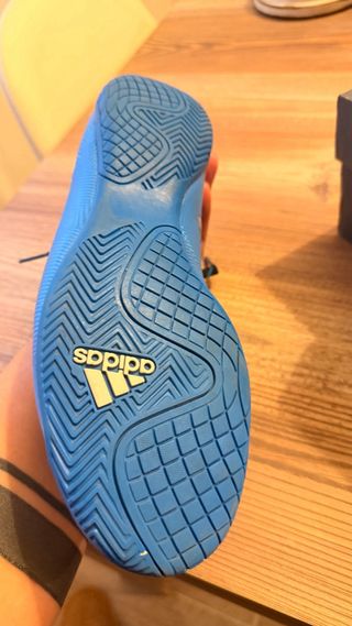 Botas Fútbol Sala Adidas Messi Azul/Plata