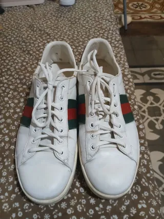 Zapatillas Gucci originales Blancas y Verdes