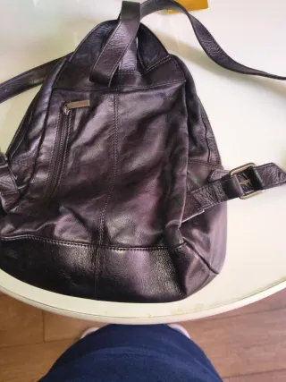 Mochila Abaccino Piel Negra