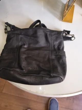 Bolso/Mochila Abbacino Negro Piel