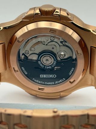 Seiko Mod Nautilus Oro Rosa Chocolate