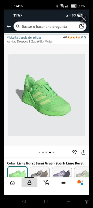 Zapatillas Adidas Mujer Verdes