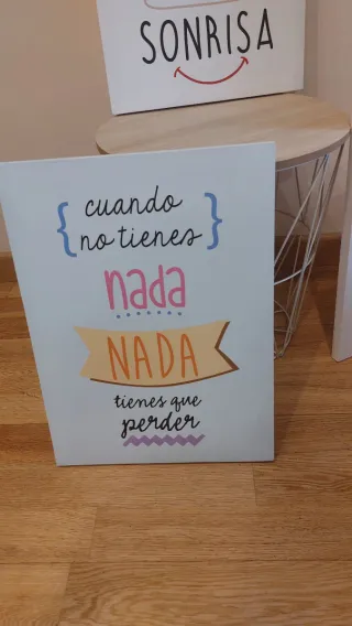 Set di 3 quadri con frasi motivazionali