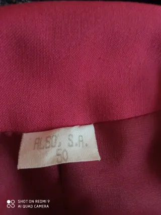 Chaqueta americana rosa/roja