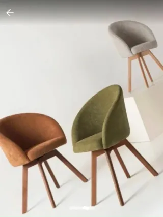 Sedia Kave Home Tessuto e Legno