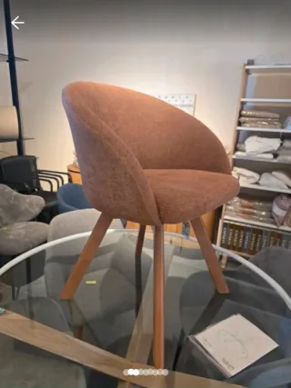 Sedia Kave Home Tessuto e Legno