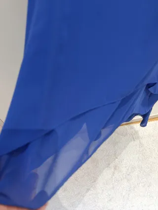 Vestido fiesta embarazada Naf Naf azul T.M