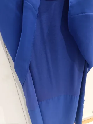 Vestido fiesta embarazada Naf Naf azul T.M