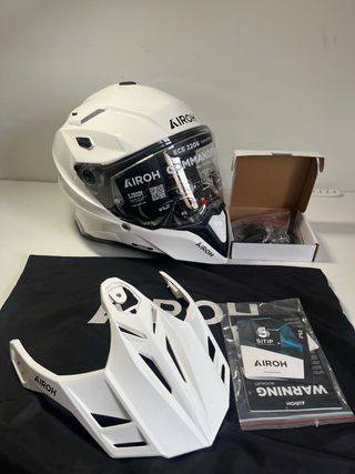 Casco moto Airoh Commander 2 Blanco-Talla M