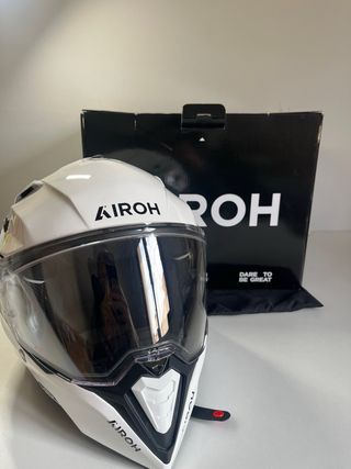 Casco moto Airoh Commander 2 Blanco-Talla M