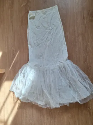 Cancán blanco de tul