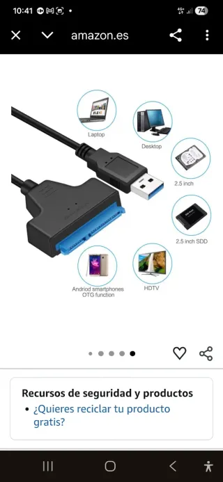 Adaptador USB a SATA