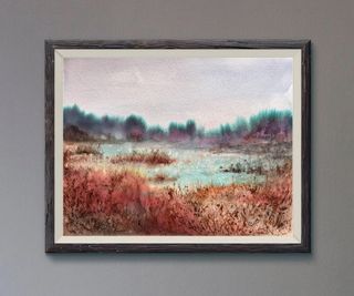 Quadro ad acquerello paesaggio