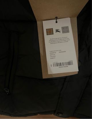 Giubbotto Burberry Nero Taglia L