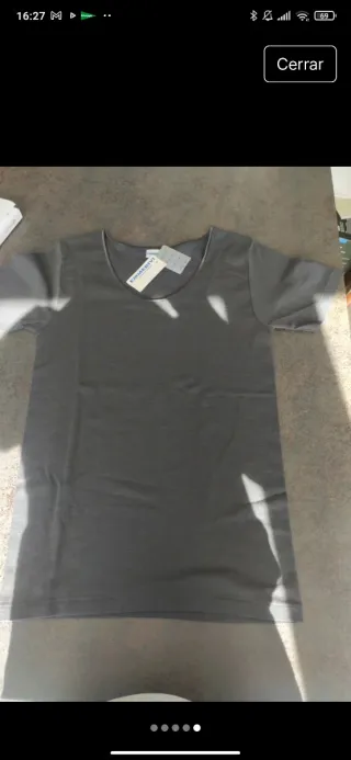 Camiseta EMMEBIVI manga corta gris talla L