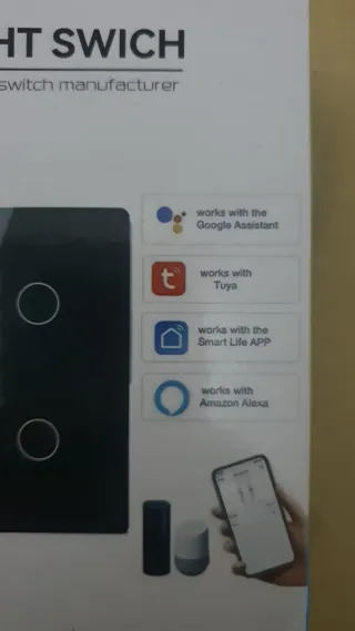 Interruptor WiFi Táctil 4x4 Tuya Smart Home