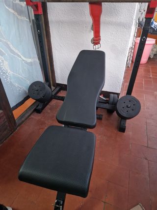 Pack Gimnasio Banco Pesas y Cinturón